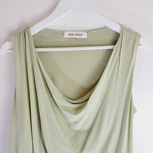 Quality Local Slow Fashion Designer Nicole Bridger Light Sage Green Top